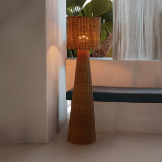 Iluminación y decoración de fibras naturales