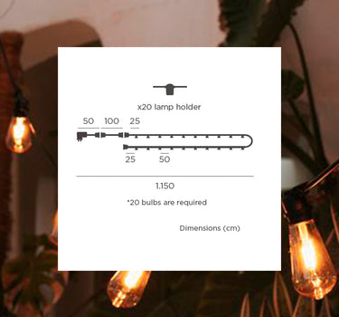 GRINALDA DE LUZ ALLEGRA 220V PRETA
