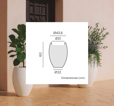 Vaso redondo ALOE 45