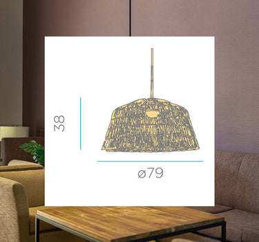 CANDEEIRO SUSPENSO AMALFI 80 | USO INTERIOR