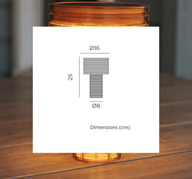 CANDEEIRO DE MESA SOLAR ÂMBAR