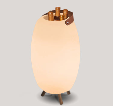 Porta-garrafas iluminado com alto-falante Apollo