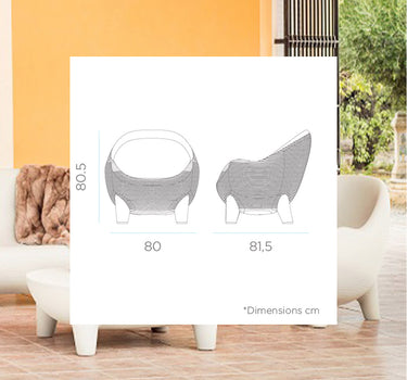 Poltrona para exterior Aruba com luz