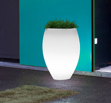 Vaso redondo com luz ALOE 45
