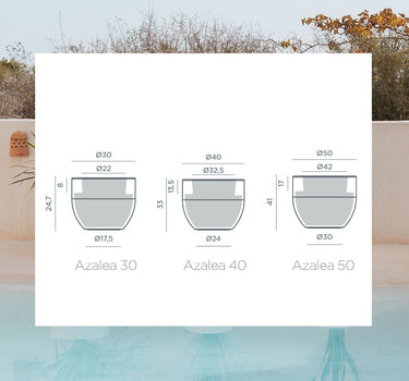 Vaso redondo AZALEA 50