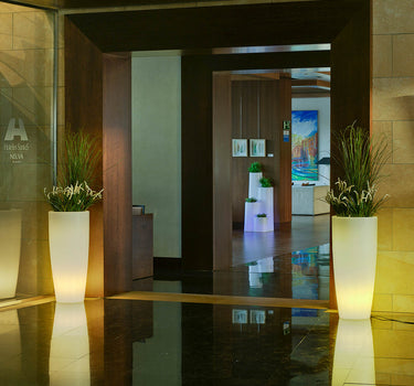 Floreira iluminada BAMBÚ 90