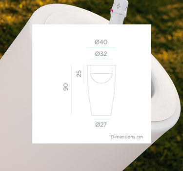 TAÇA DE GELO MAIS FRESCA PARA POTE DE BAMBU
