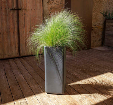 Jardineira alta retangular com rodas BROMELIA 78