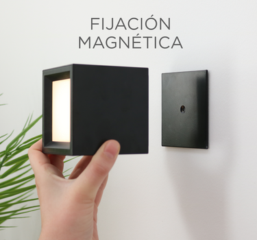 Aplique redondo sem fios para ambiente interior BOX 8