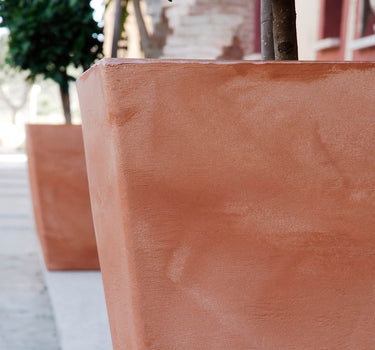 VASO QUADRADO CALENDULA 50 RÚSTICO COLORIDO