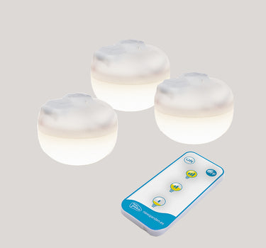 Lâmpada portátil recarregável CHERRY MINI (pack com 3 lâmpadas)