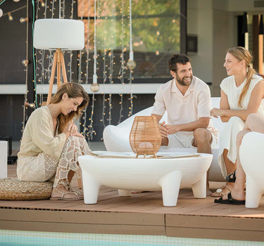 CANDEEIRO DE PÉ DE DESIGN COM PERNAS DE MADEIRA CHLOE 140