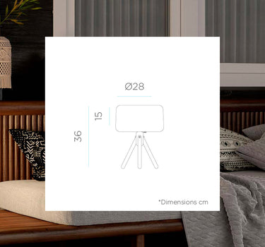 CANDEEIRO DE MESA CHLOE 35 | USO INTERIOR