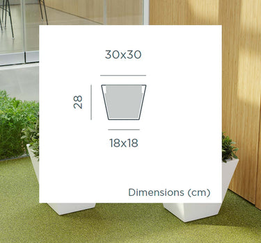 VASO QUADRADO 30 COM CRAVO em várias cores