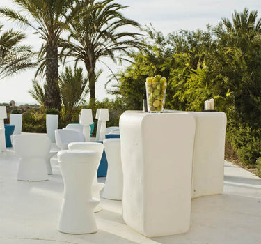 Banqueta alta redonda Corfu 74