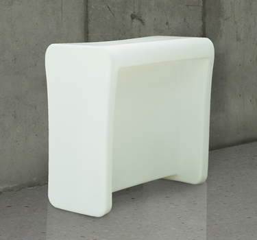 Balcão de bar reto iluminado Creta 120 cm