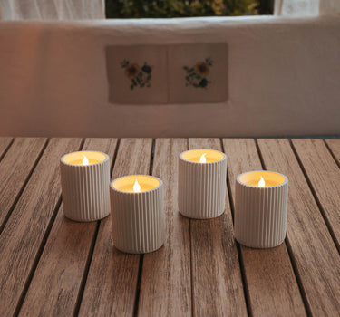CANDEEIRO EM FORMA DE VELA DOLO CERAMIC (Pacote com 2 unidades)