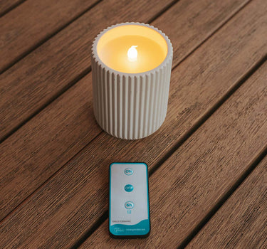 CANDEEIRO EM FORMA DE VELA DOLO CERAMIC (Pacote com 2 unidades)