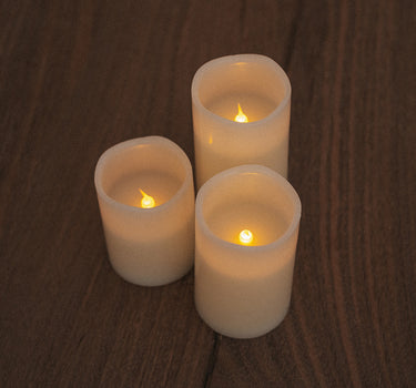 CANDEEIROS EM FORMA DE VELA DOLO PACOTE DE 3