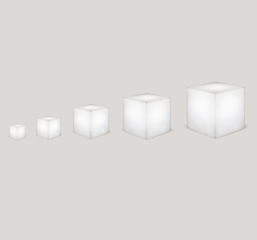 CUBO ILUMINADO CUBY (MÚLTIPLES TAMAÑOS)