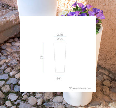 Vaso redondo FICUS 60 em várias cores