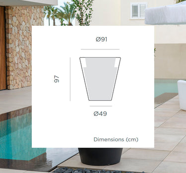 Vaso grande GIRASOL 90
