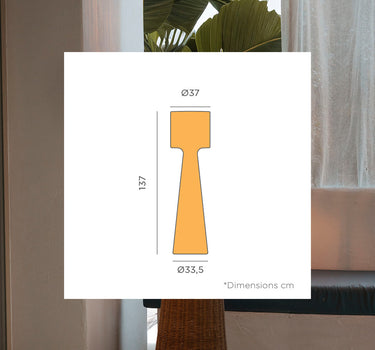 Candeeiro de pé decorativo Grace 140 Nature