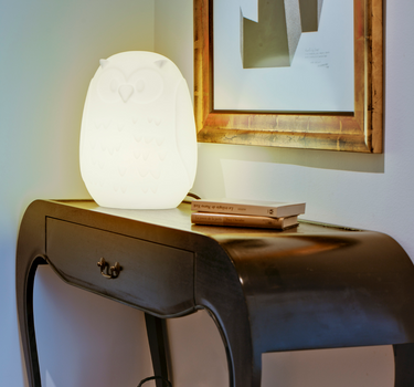 CANDEEIRO DECORATIVO EM FORMA DE CORUJA GUFO 40