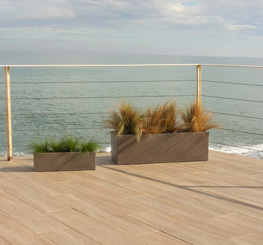 Vaso colorido retangular JARA 100 x 40