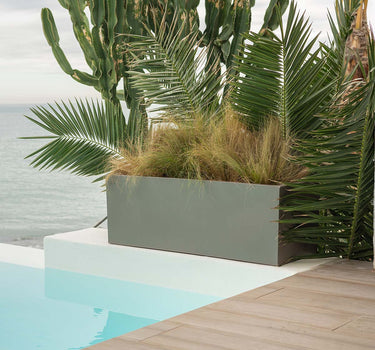 Vaso colorido retangular JARA 100 x 40