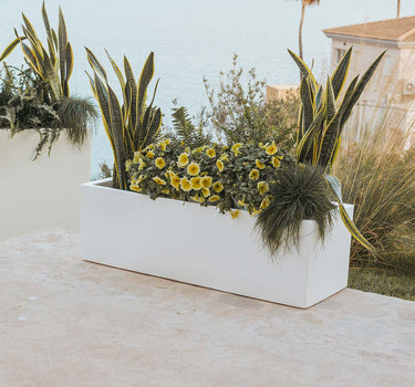 Vaso colorido retangular JARA 100 x 40