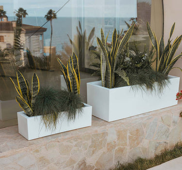 Vaso colorido retangular JARA 100 x 40