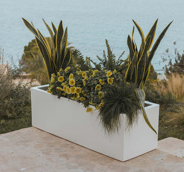 Vaso colorido retangular JARA 100 x 40