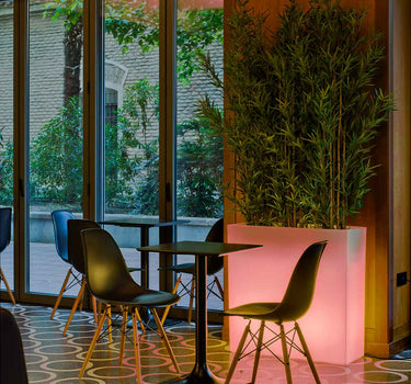 FLOREIRA RETANGULAR JUNCO 80 COM LUZ