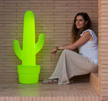 CANDEEIRO DE CHÃO VERDE LIMÃO KAKTUS