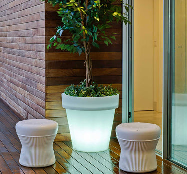 Floreira redonda com luz MAGNOLIA 60