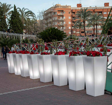 Floreira alta com luz MELISA 50