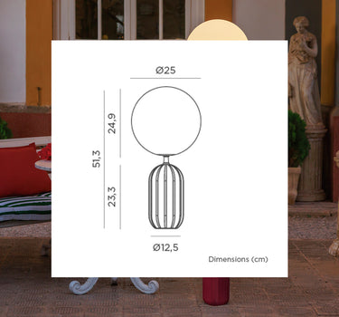 LUMINÁRIA DE MESA MÓNICA 50