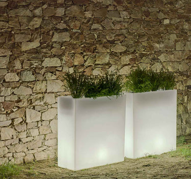 FLOREIRA RETANGULAR JUNCO 80 COM LUZ