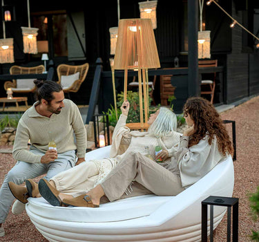 Candeeiro de pé sem fios com carga solar OKINAWA