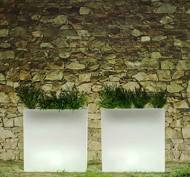 FLOREIRA RETANGULAR JUNCO 80 COM LUZ