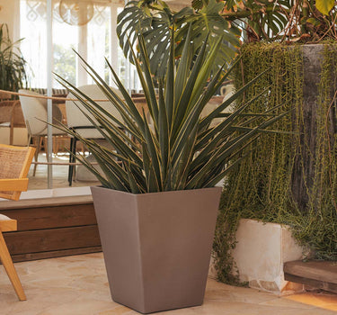 VASO QUADRADO CALENDULA 50 RÚSTICO COLORIDO