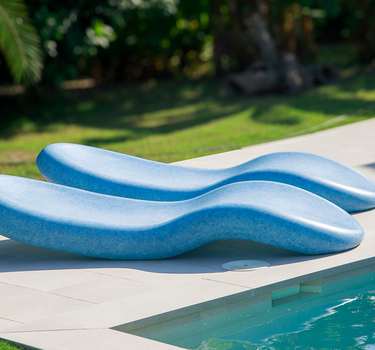 Espreguiçadeira CIRCOOLAR Rasa em Material Reciclado