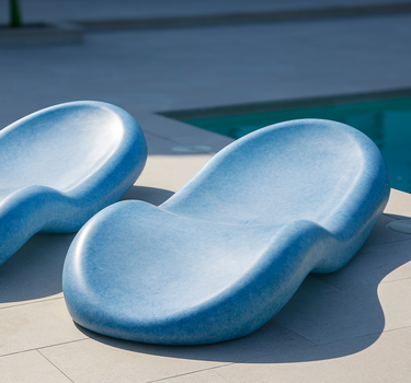 Espreguiçadeira CIRCOOLAR Rasa em Material Reciclado