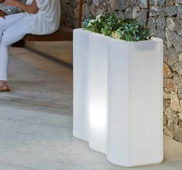 Floreira retangular com luz PALMERA