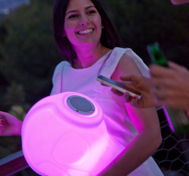 COLUNA PORTÁTIL COM LUZ ROBIN PLAY