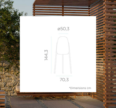 CANDEEIRO DE PÉ DE DESIGN COM PERNAS DE MADEIRA ROCKET 145 | USO INTERIOR