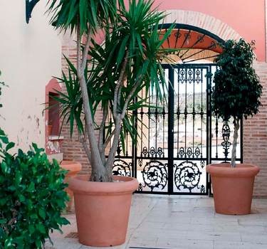 Vaso redondo ROSA 75 RÚSTICA