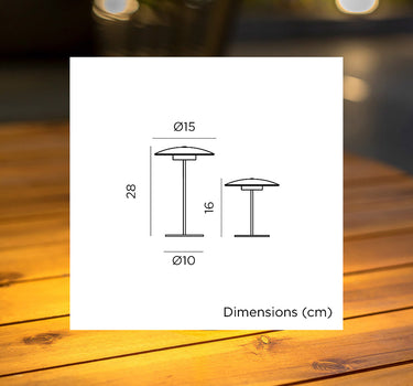 Candeeiro decorativo sem fio SARDINIA 30