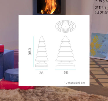 ÁRVORE DE NATAL COM NEVE 100